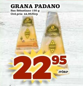 Supergrossen Grana padano erbjuda