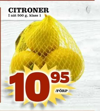 Supergrossen Citroner erbjuda
