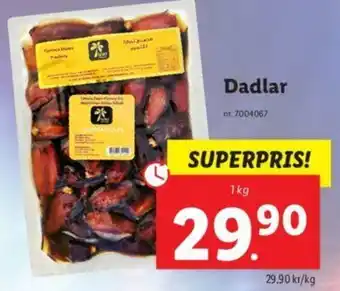 Lidl Dadlar 1kg erbjuda