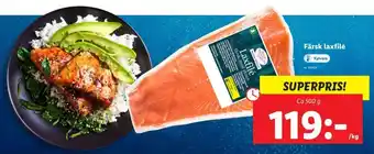 Lidl Färsk Laxfilé 500g erbjuda