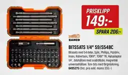 Swedol Bahco bitssats 1/4" 59/s54bc erbjuda