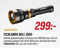 Swedol Award ficklampa bell 1000 erbjuda