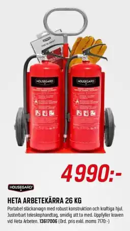 Swedol Housegard heta arbete kärra 26 kg erbjuda