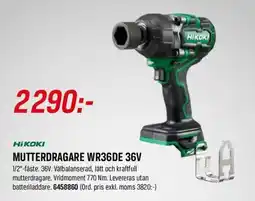 Swedol Hikoki mutterdragare wr36de 36v erbjuda