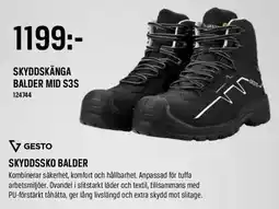 Swedol Gesto skyddssko balder erbjuda