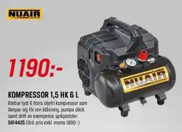 Swedol Nuair kompressor erbjuda