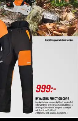 Swedol Byxa Stihl function core erbjuda