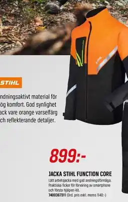 Swedol Jacka Stihl function core erbjuda
