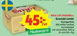 Stora Coop Svenskt smör, Medlemspris erbjuda