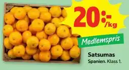 Stora Coop Satsumas, Medlemspris erbjuda