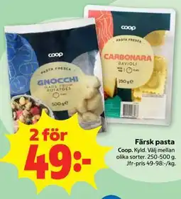 Stora Coop Färsk pasta erbjuda