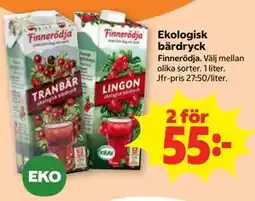 Stora Coop Ekologisk bärdryck erbjuda