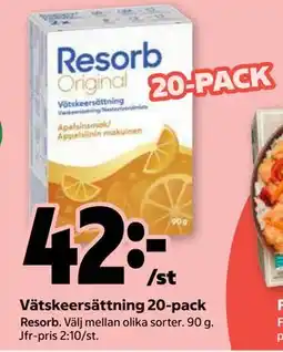 Stora Coop Vätskeersättning 20-pack erbjuda