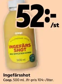 Stora Coop Ingefärsshot erbjuda