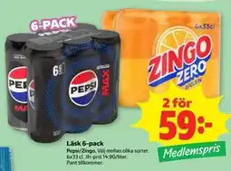 Stora Coop Läsk 6-pack, Medlemspris erbjuda