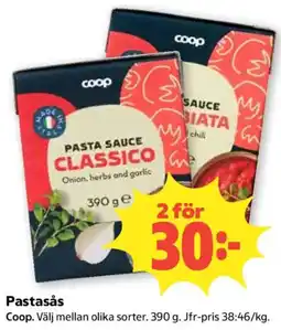 Coop Coop pastasås erbjuda