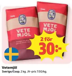 Coop Coop vetemjöl erbjuda