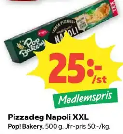 Coop Pop Bakery Pizzadeg Napoli XXL erbjuda