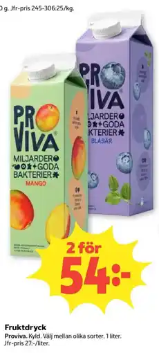 Coop Proviva frukt dryck erbjuda