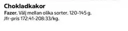 Coop Fazer chokladkakor erbjuda