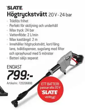 Högtryckstvätt 20 V - 24 bar