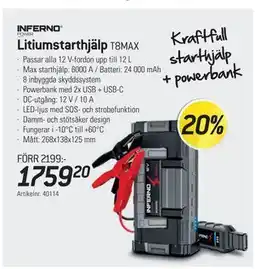 thansen Litiumstarthjälp T8MAX erbjuda