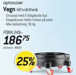 thansen optimize Vagn till tvätthink erbjuda