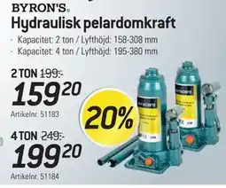 thansen BYRON'S Hydraulisk pelardomkraft erbjuda