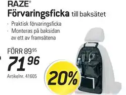 thansen Förvaringsficka till baksätet erbjuda