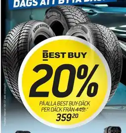 thansen 20% PÅ ALLA BEST BUY-DÄCK erbjuda