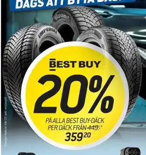 20% PÅ ALLA BEST BUY-DÄCK