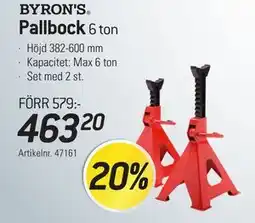 thansen BYRON'S Pallbock 6 ton erbjuda
