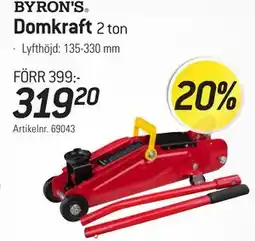 thansen BYRON'S Domkraft 2 ton erbjuda