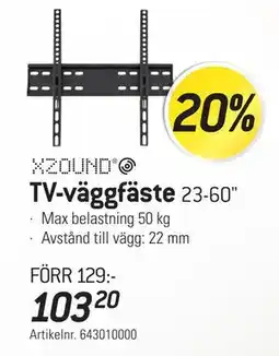 thansen TV-väggfäste 23-60 erbjuda