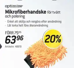 thansen optimize Mikrofiberhandske för tvätt och polering erbjuda