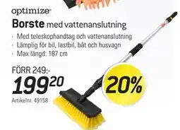 thansen optimize Borste med vattenanslutning erbjuda