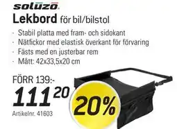 thansen Lekbord för bil/bilstol erbjuda