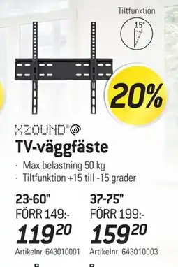 thansen TV-väggfäste erbjuda