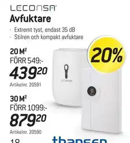 thansen Avfuktare erbjuda
