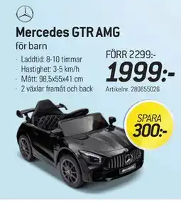 thansen Mercedes GTR AMG för barn erbjuda