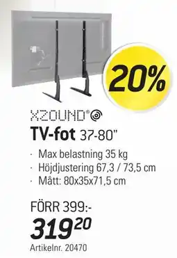 thansen TV-fot 37-80 erbjuda