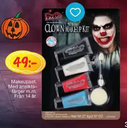 Leklust Face On Clown Makeup Kit erbjuda