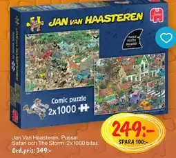 Leklust Jan Van Haasteren. Pussel. Safari och The Storm erbjuda