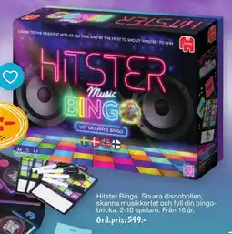 Leklust Hitster Bingo erbjuda