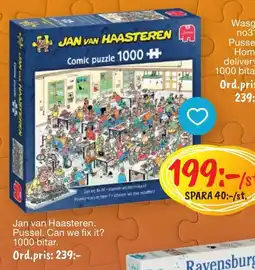 Leklust Jan van Haasteren. Pussel. Can we fix it? erbjuda
