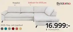 XXXLutz Beldomo style 2 hörnsoffa erbjuda