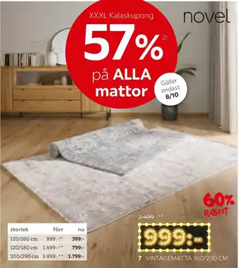 Novel mattor