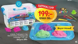 Leklust Artkids fluffysand erbjuda