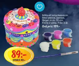 Leklust Måla ett smyckesskrin erbjuda