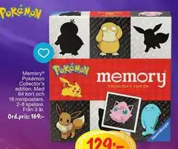 Leklust Pokemon memory collector's edition erbjuda